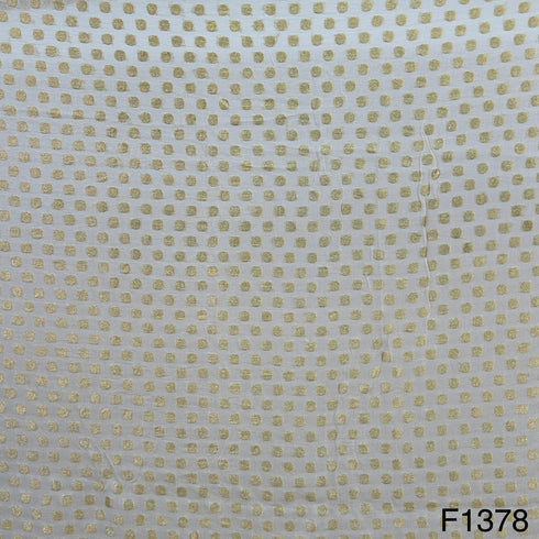 Dyeable Pure Banarasi Georgette Fabric-F1378